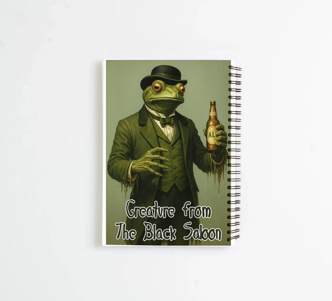I'm A Creature From The Black Saloon spiral notebook by the gondils