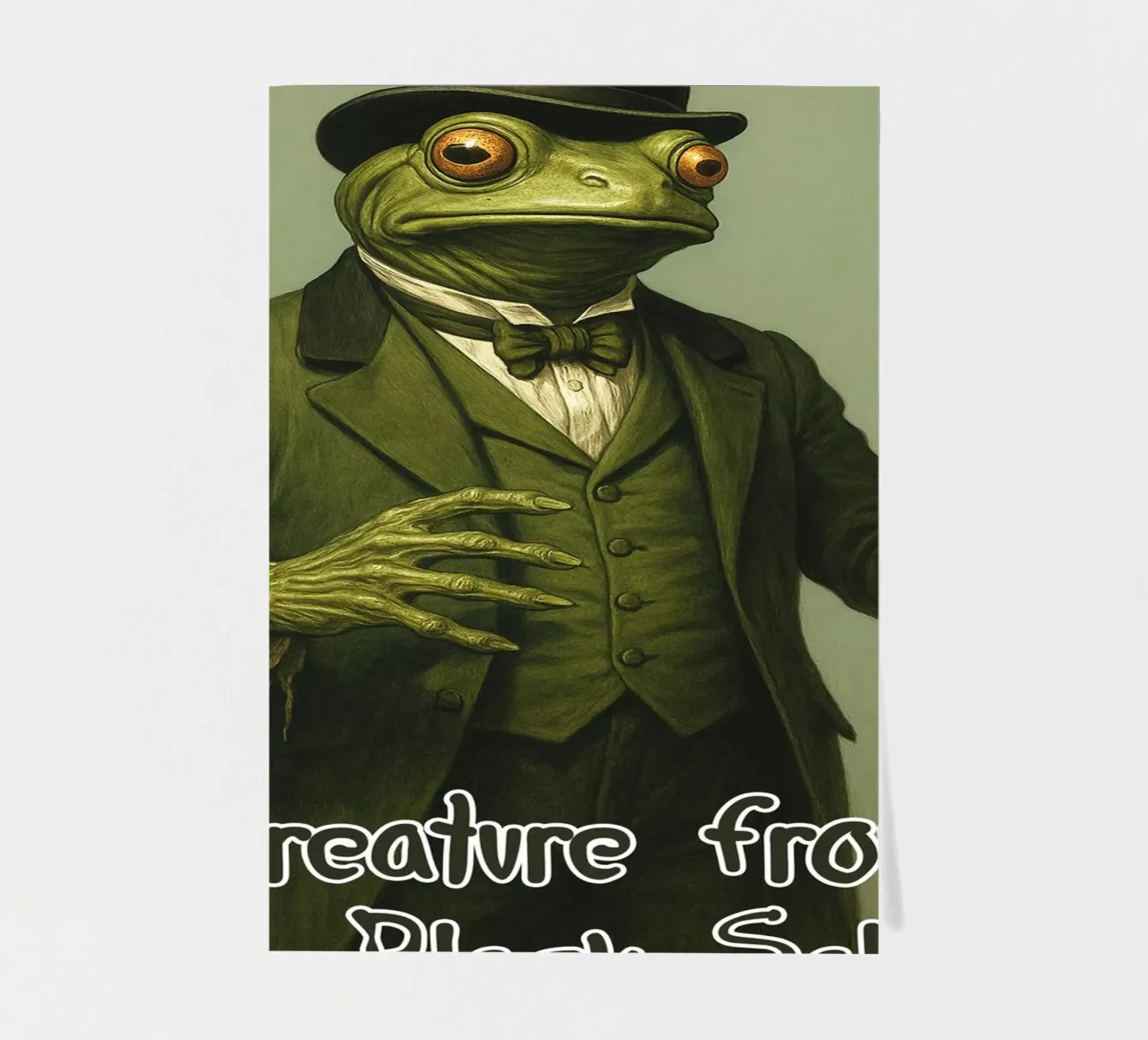 Ich bin eine Kreatur aus dem schwarzen Saloon Stickerbogen von the gondils