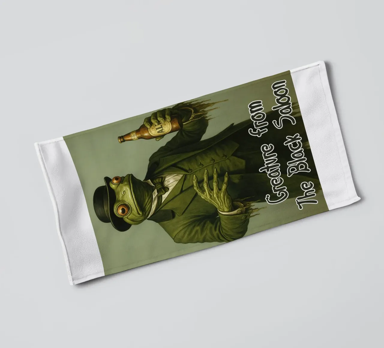 I'm A Creature From The Black Saloon towel by the gondils