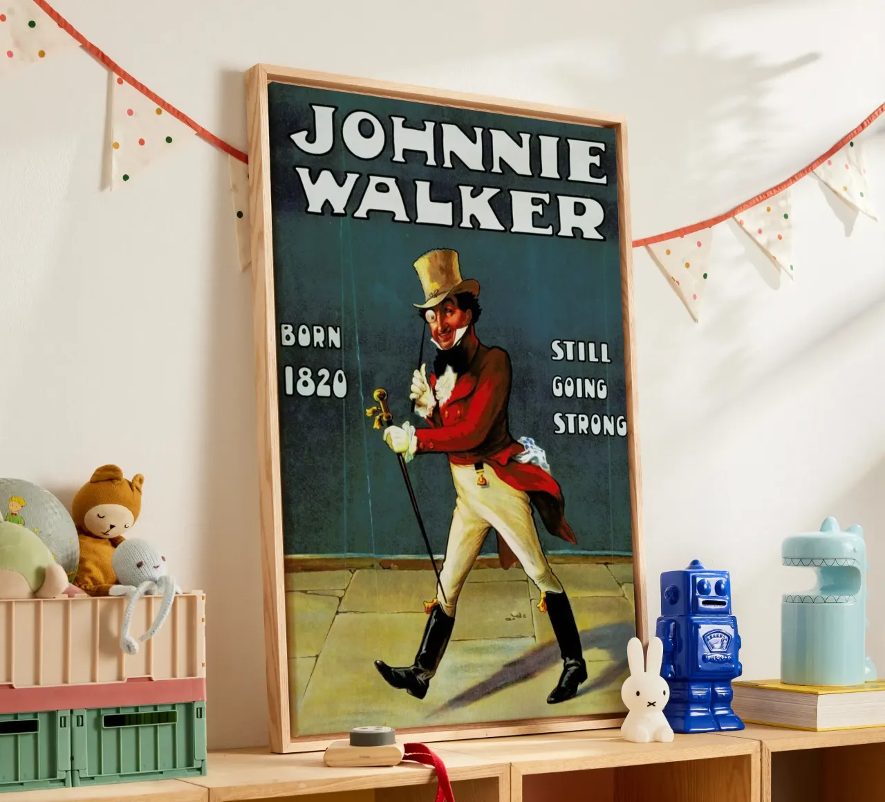 Johnny Walker tela con Cornice a cassetta da ARTOTHEK