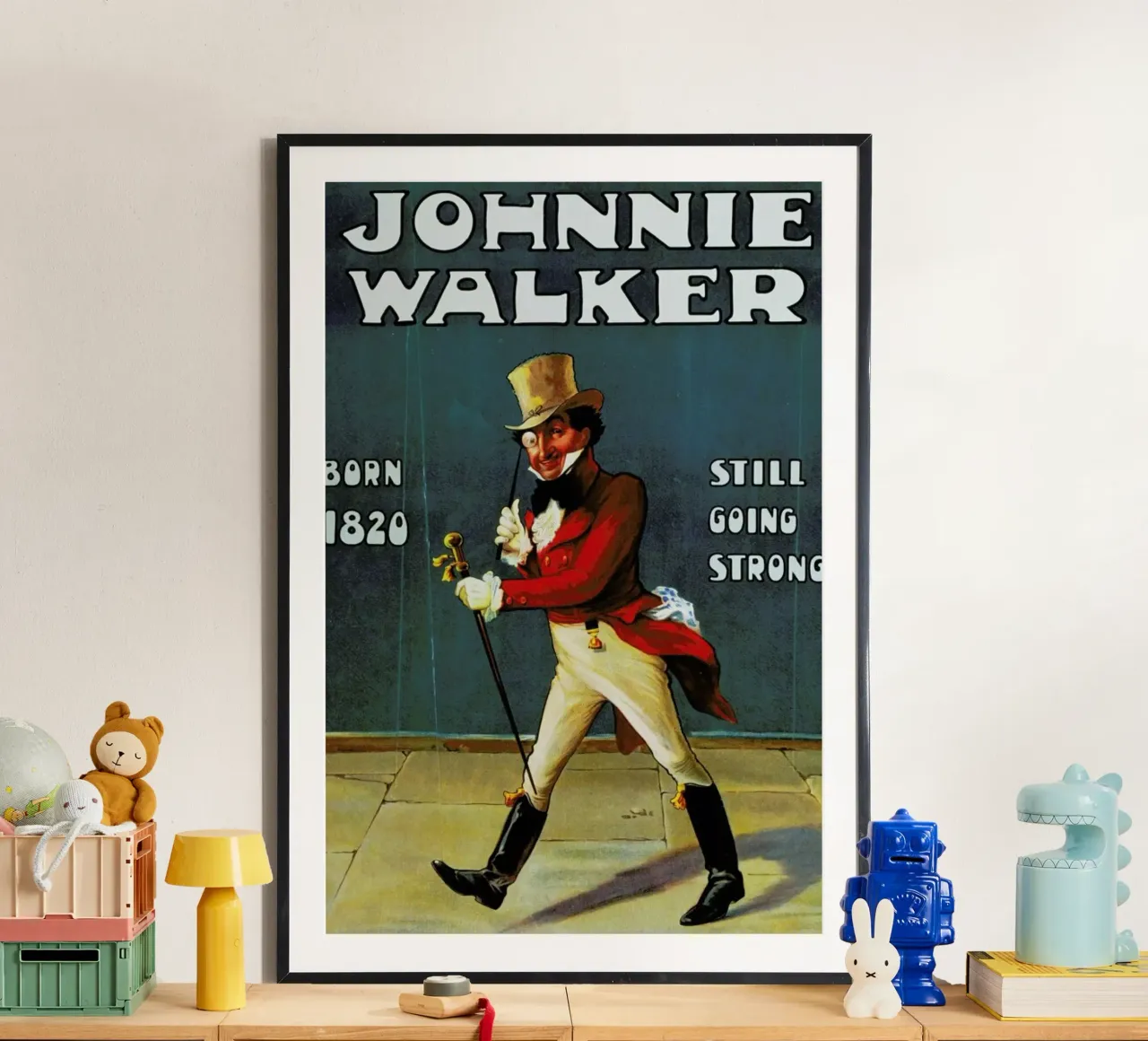 Johnny Walker poster con telaio in plastica da ARTOTHEK