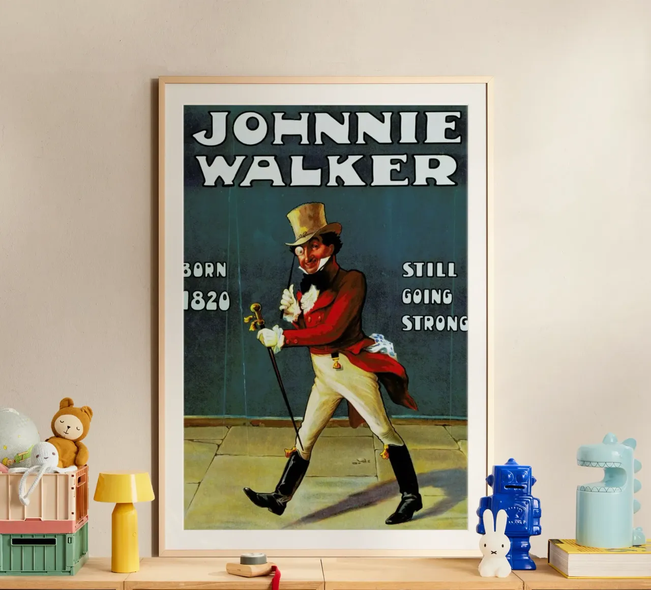 Johnny Walker poster con telaio in plastica da ARTOTHEK
