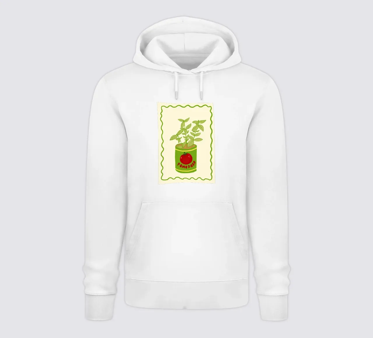 Pomodoro & Basilico felpa con cappuccio da Studio Dolci