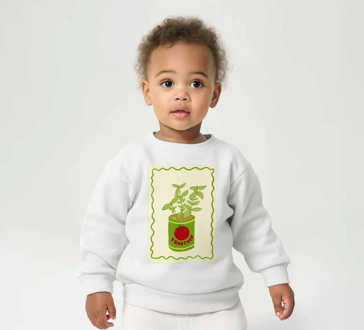 Pomodoro & Basilico Baby Sweatshirt von Studio Dolci