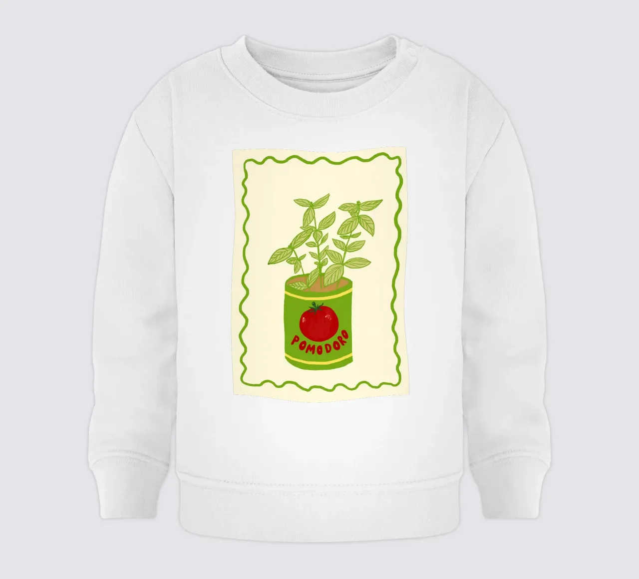 Pomodoro & Basilico Baby Sweatshirt von Studio Dolci