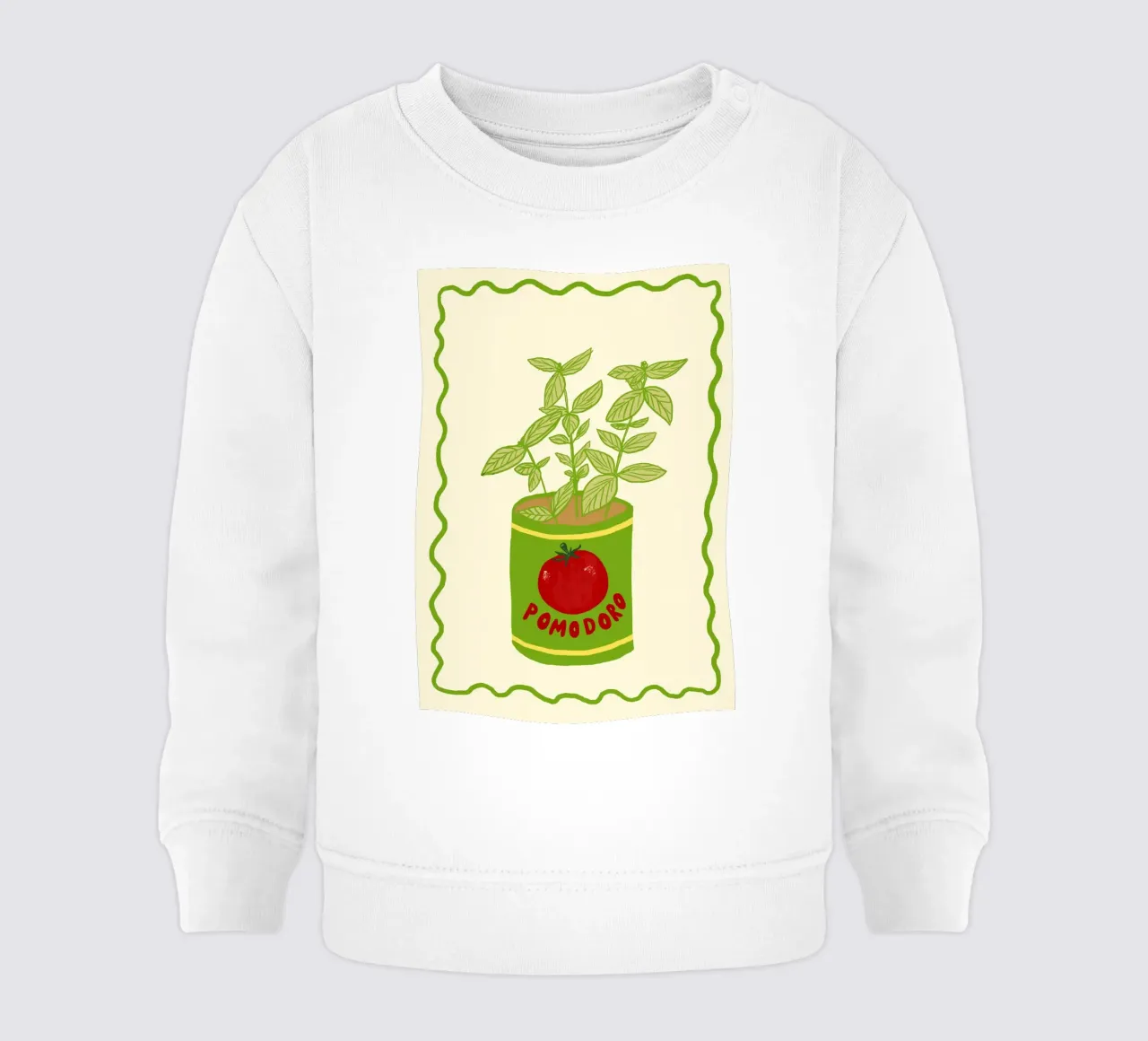 Pomodoro & Basilico sudadera de bebé de Studio Dolci