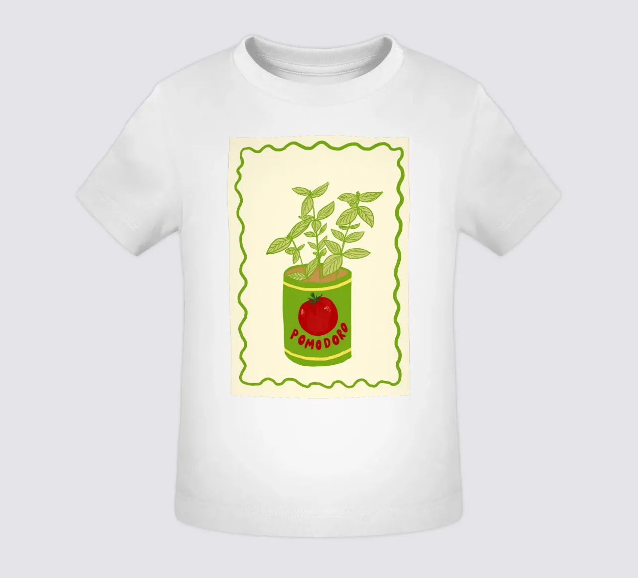 Pomodoro & Basilico maglietta neonato da Studio Dolci