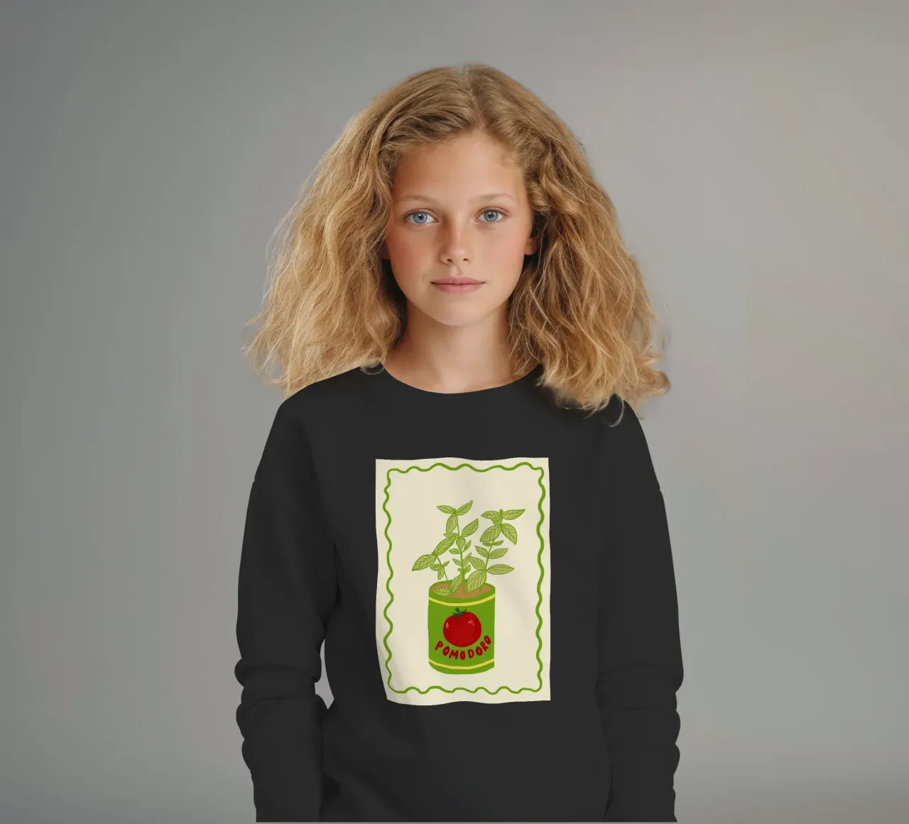 Pomodoro & Basilico felpa bambino da Studio Dolci