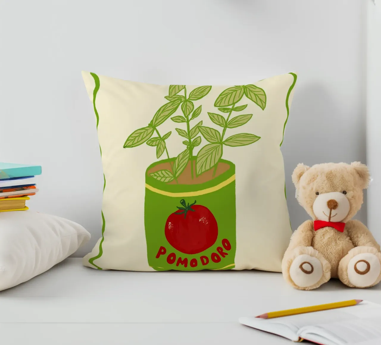 Pomodoro & Basilico cuscino da Studio Dolci