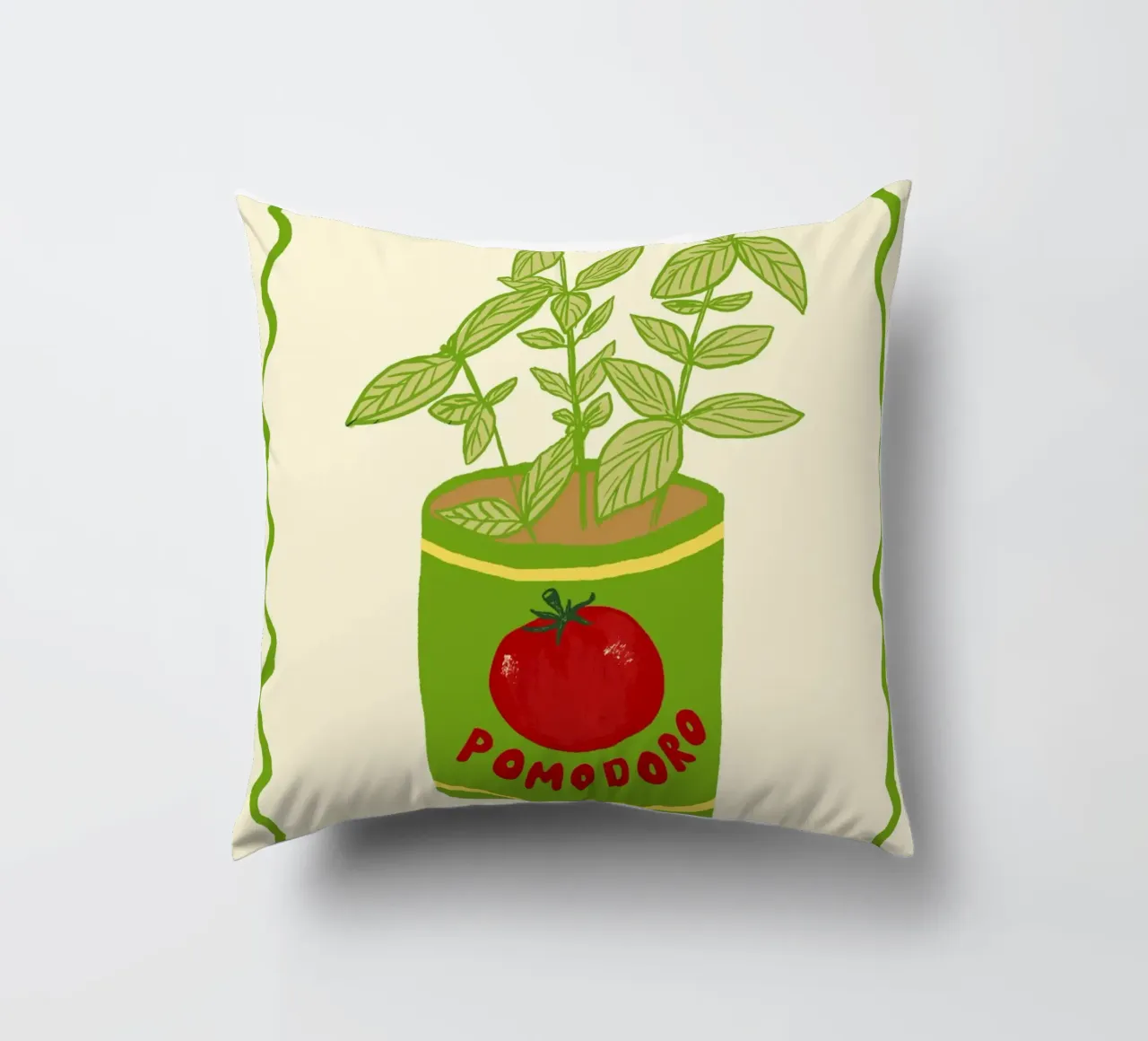 Pomodoro & Basilico Kissen von Studio Dolci