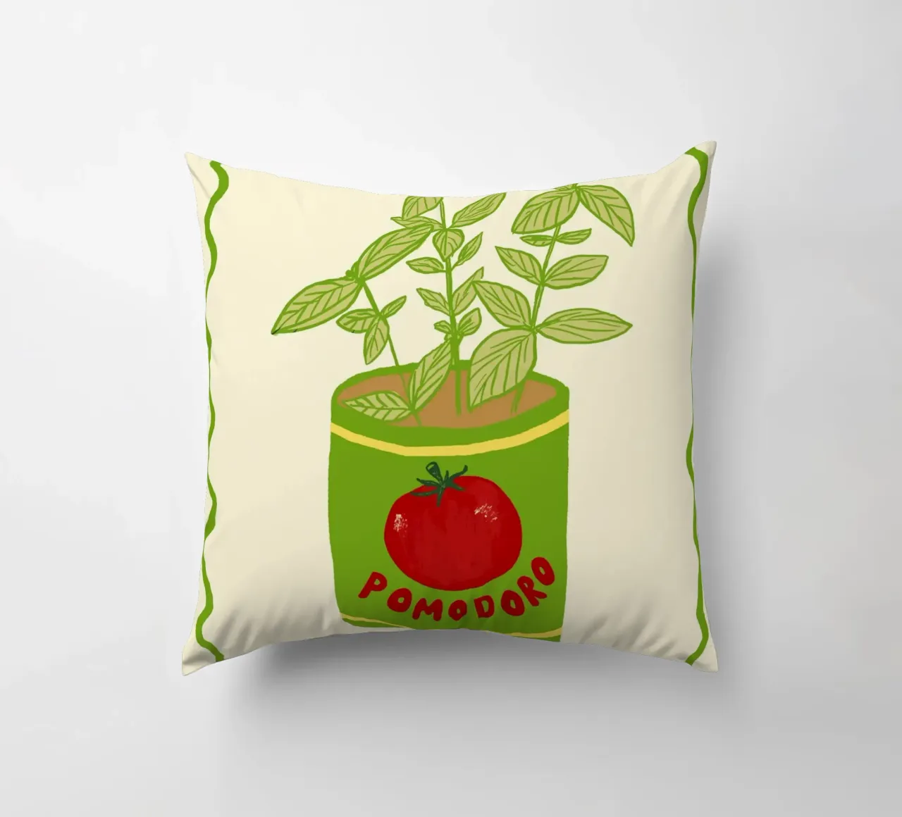 Pomodoro & Basilico Kissen von Studio Dolci