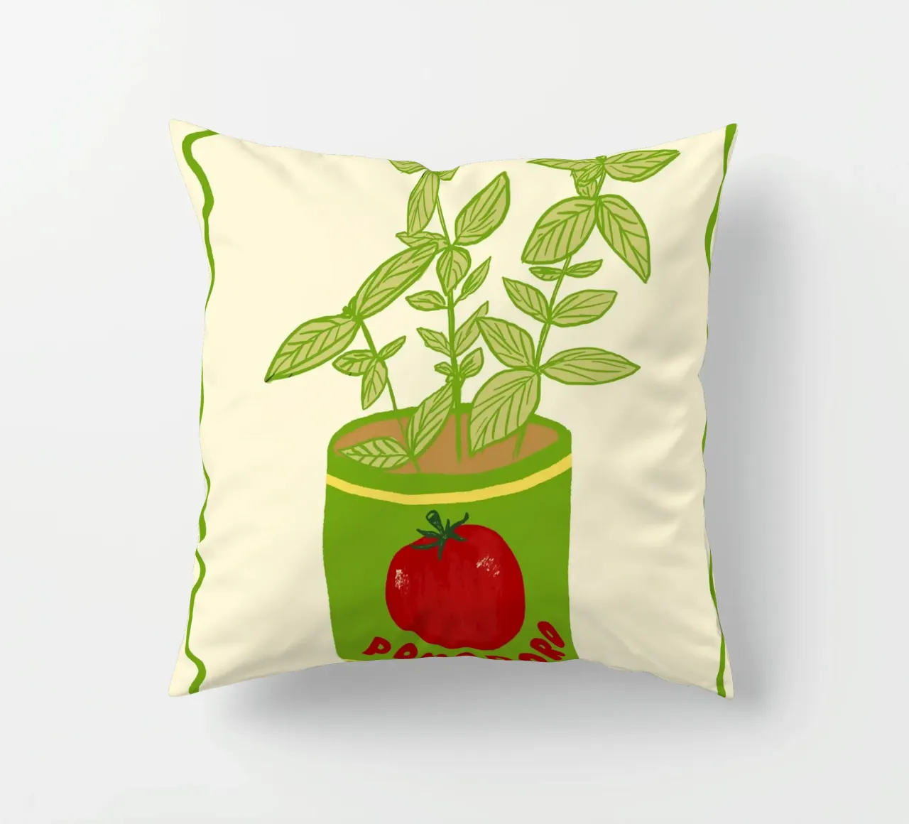 Pomodoro & Basilico cuscino da Studio Dolci