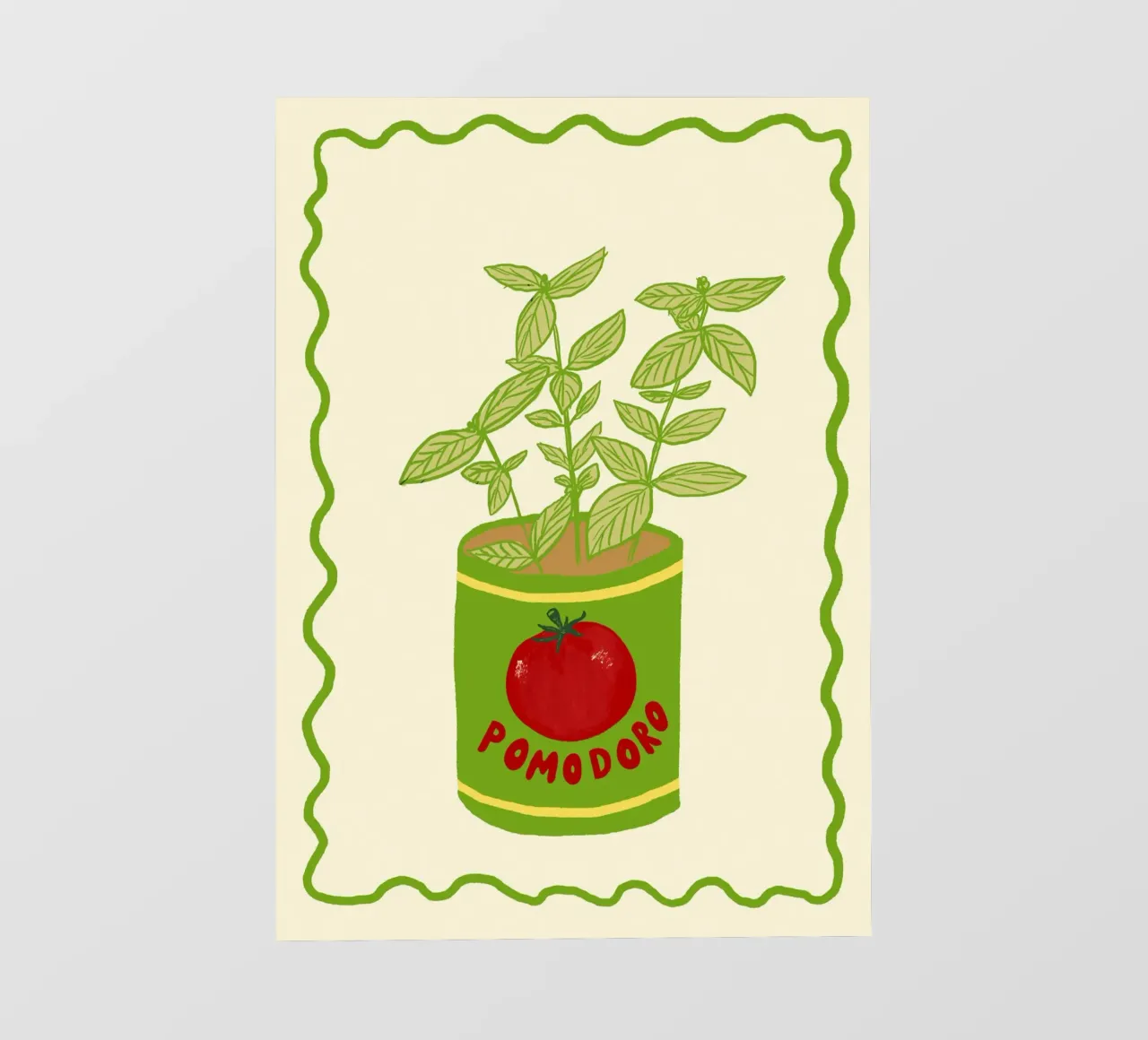 Pomodoro & Basilico telo in pvc da Studio Dolci