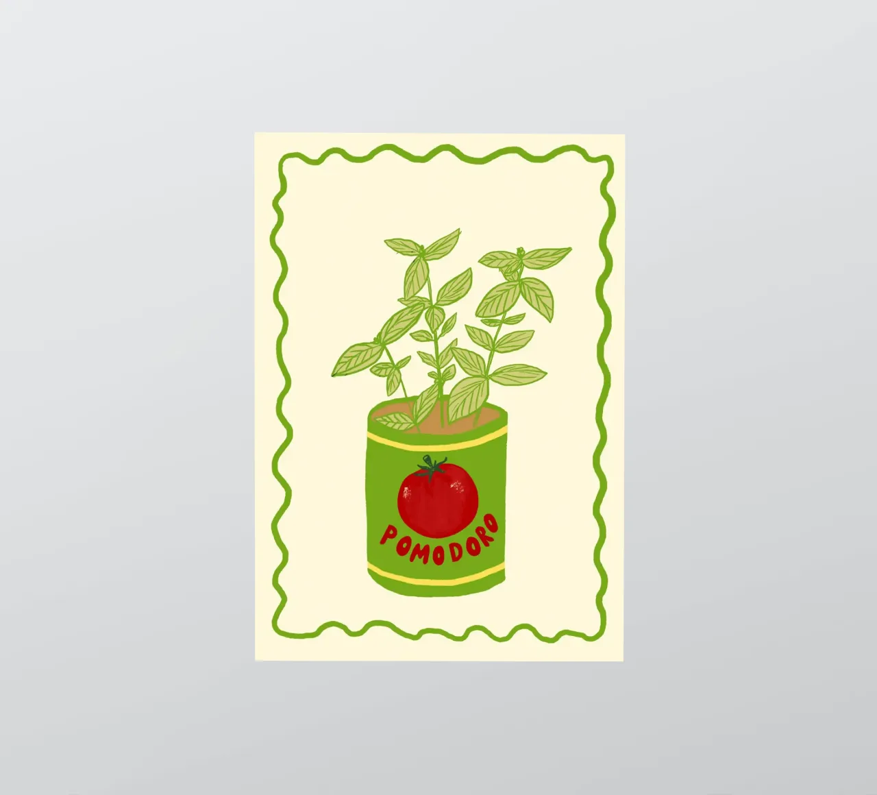 Pomodoro & Basilico adesivo da Studio Dolci