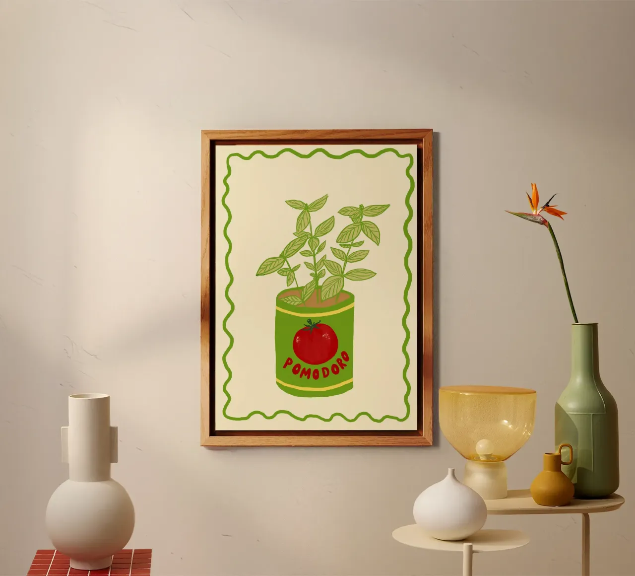 Pomodoro & Basilico alluminio dibond da Studio Dolci