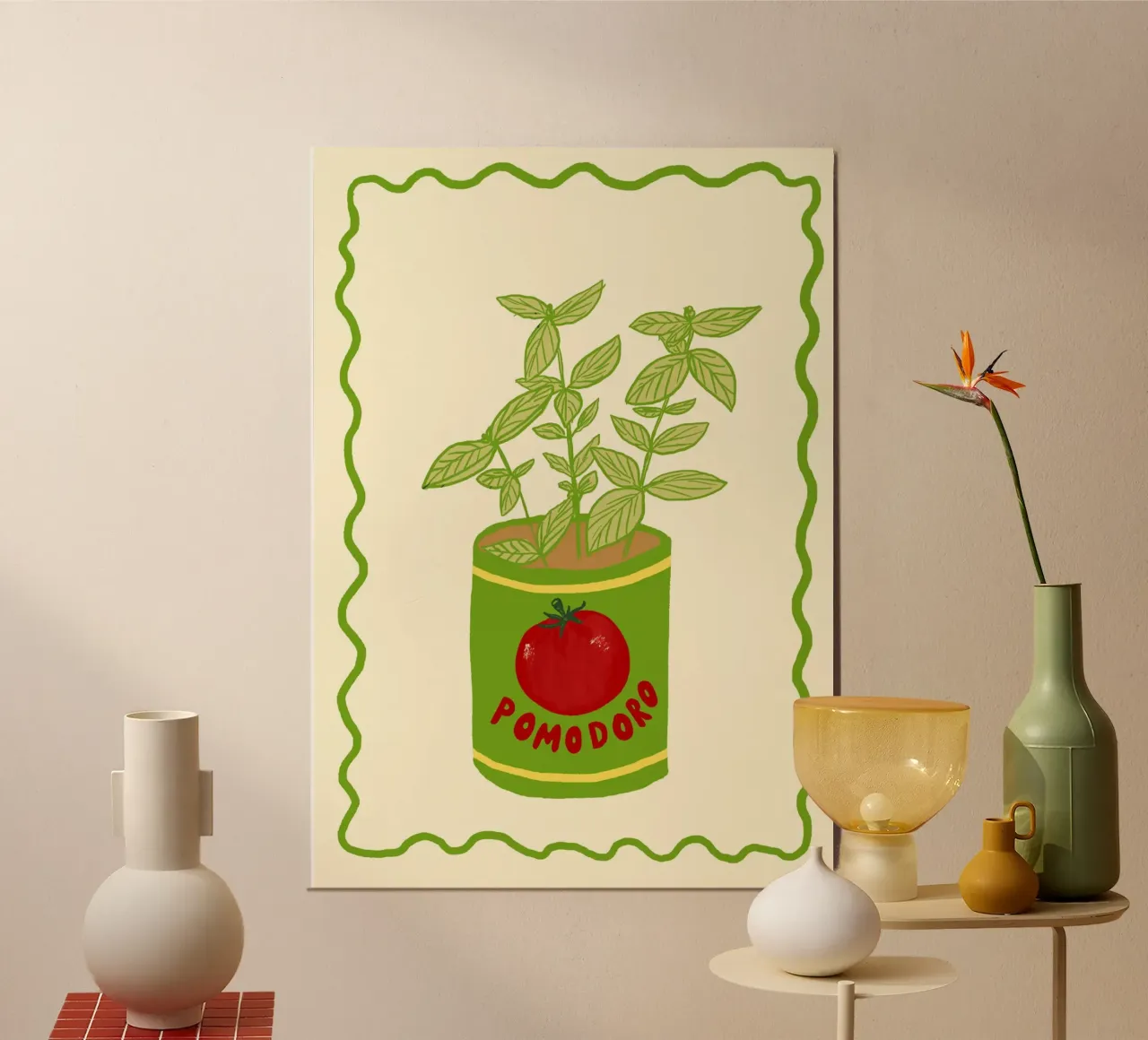 Pomodoro & Basilico alluminio dibond da Studio Dolci