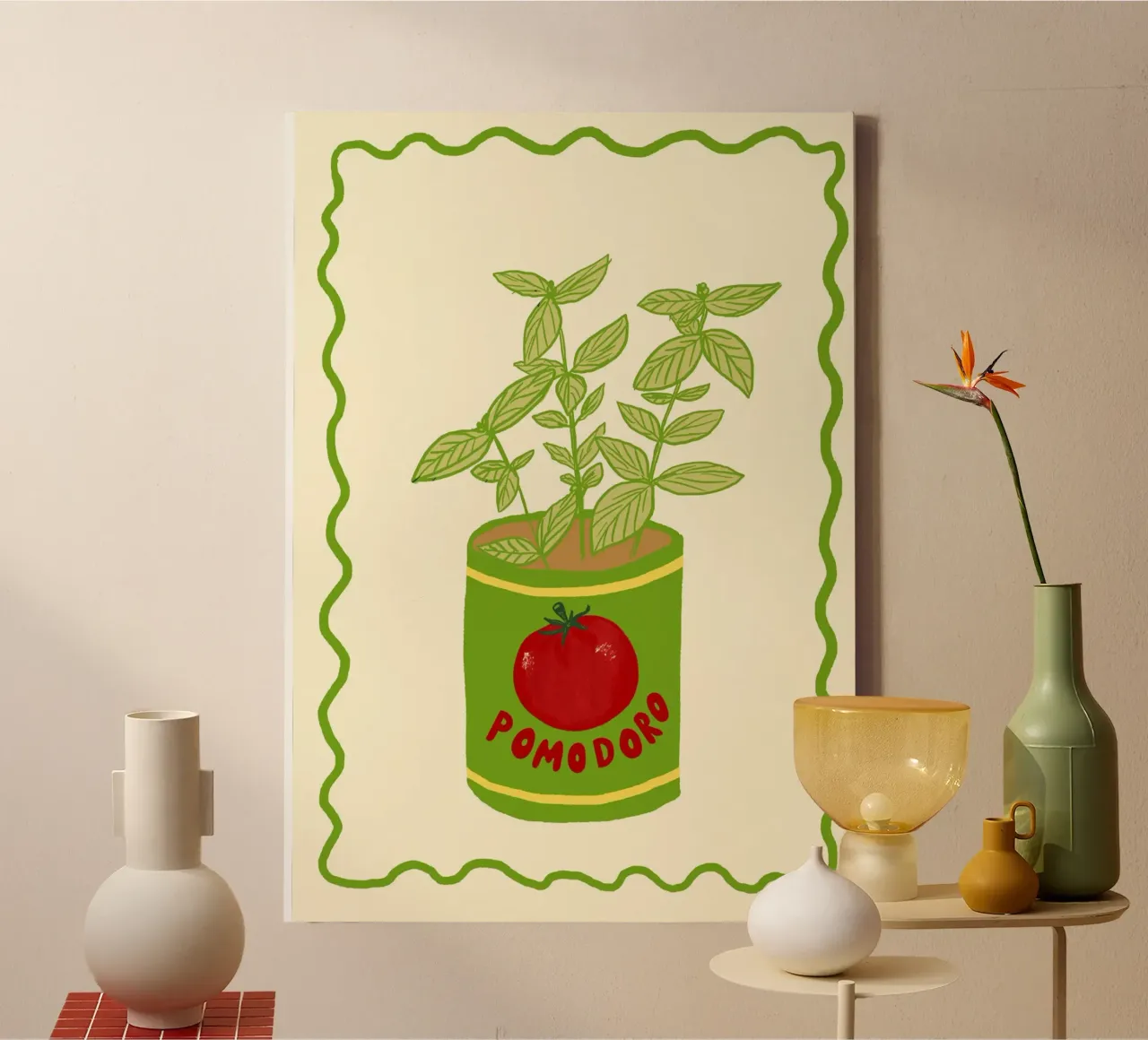 Pomodoro & Basilico lienzo de Studio Dolci