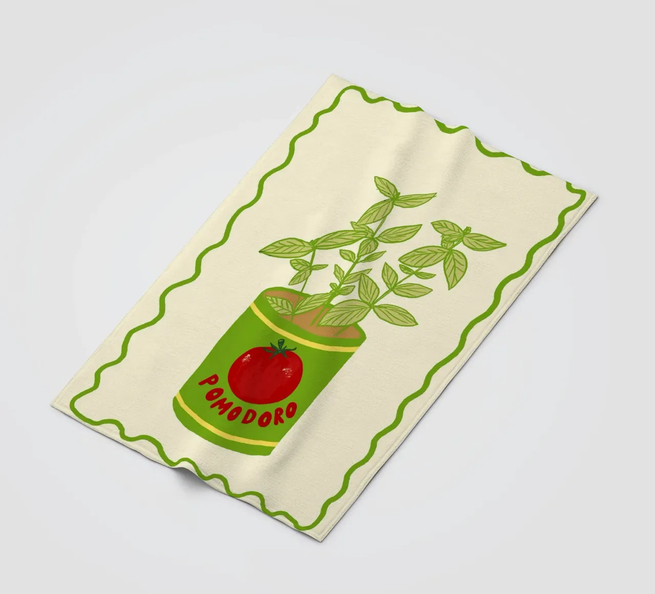 Pomodoro & Basilico fleecedeken van Studio Dolci