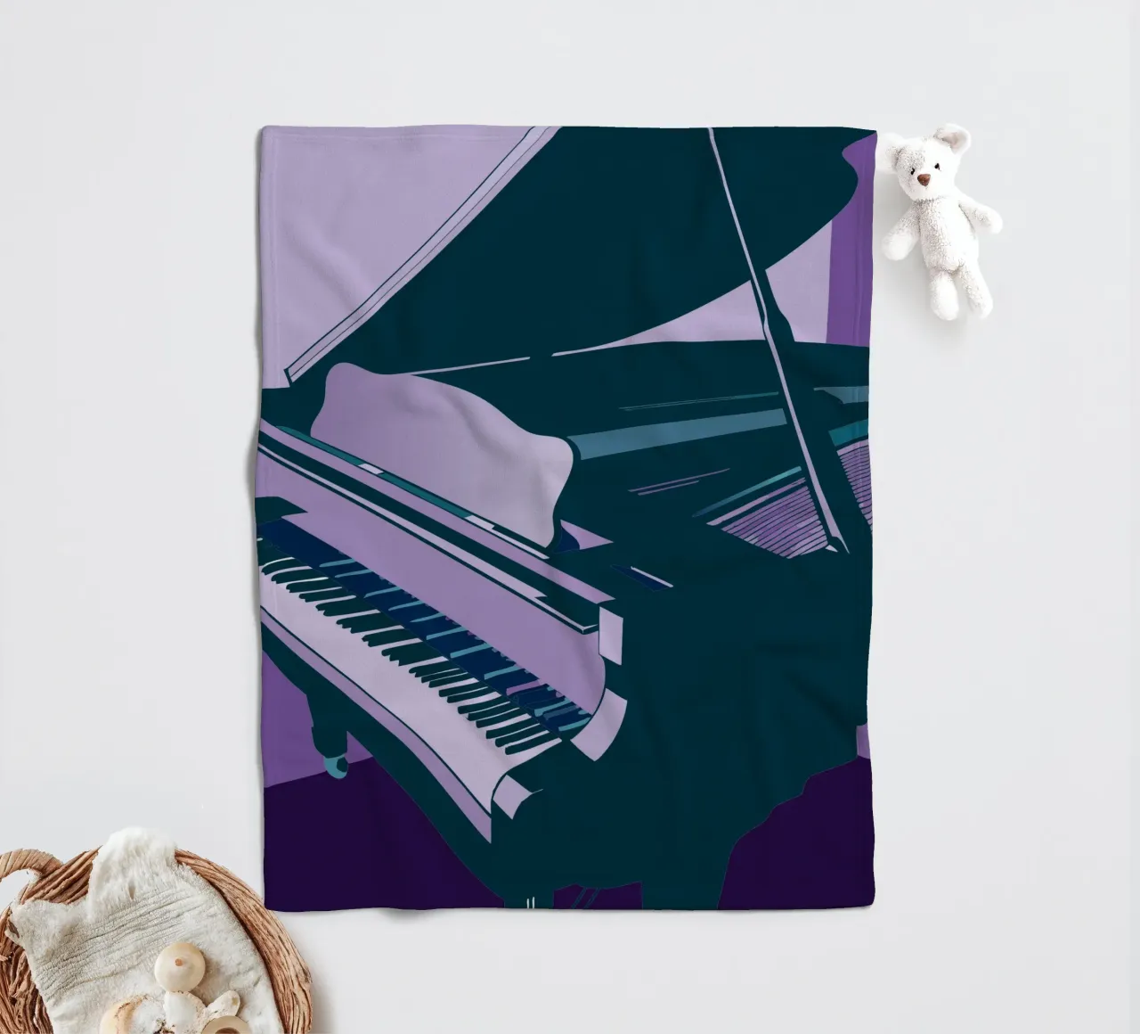 Plan fleecedeken van MUSIC EDITION