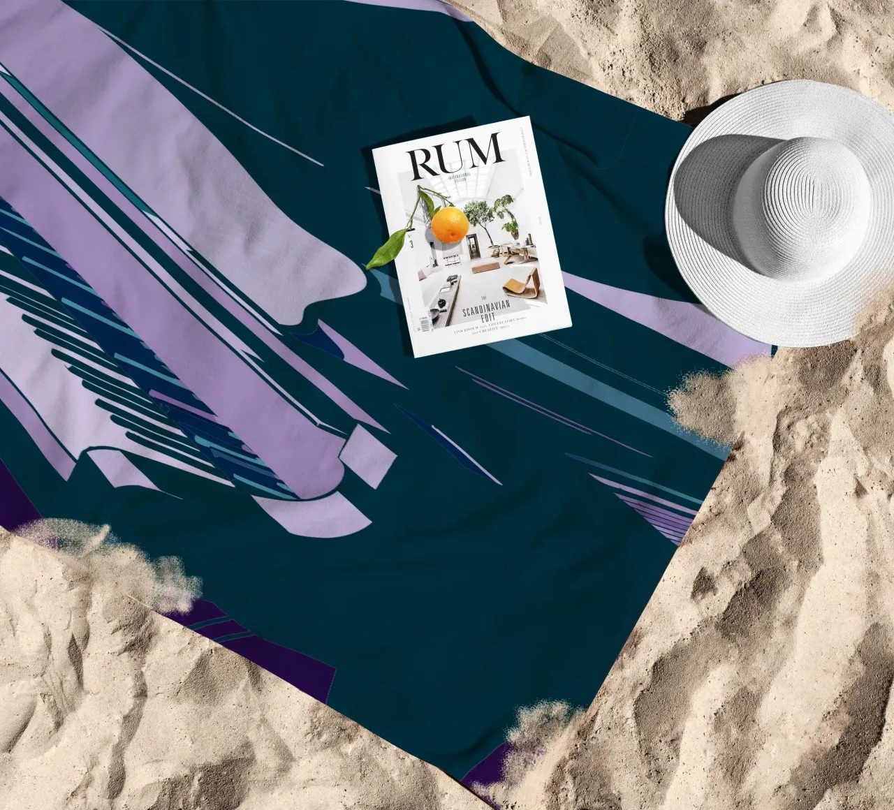 Plan beach towel by MUSIC EDITION