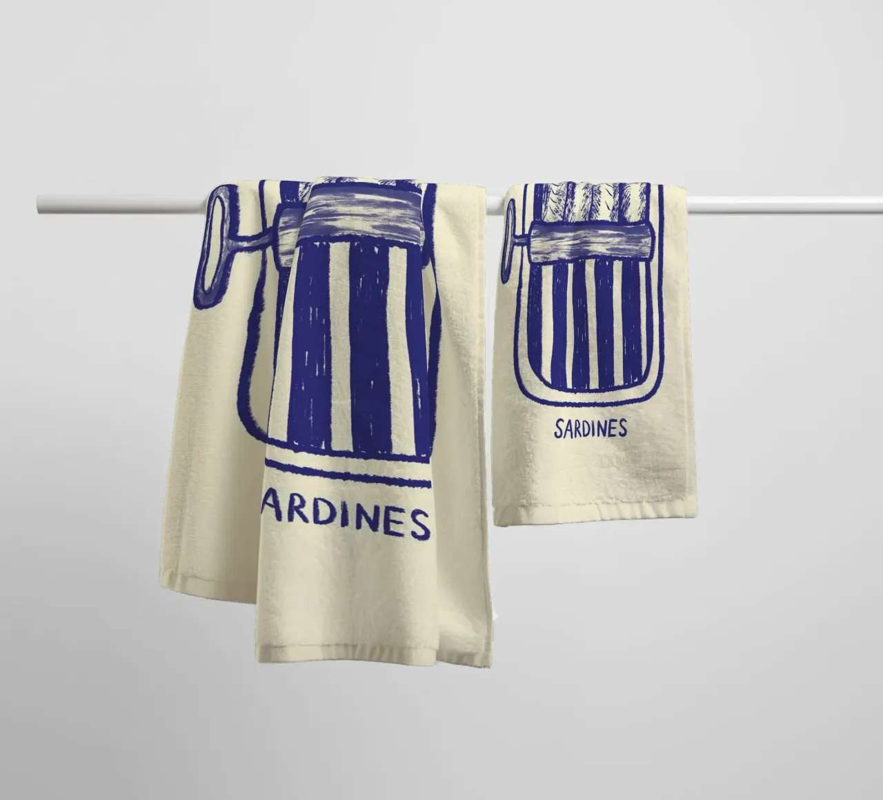 Sardines Handtuch von Studio Dolci