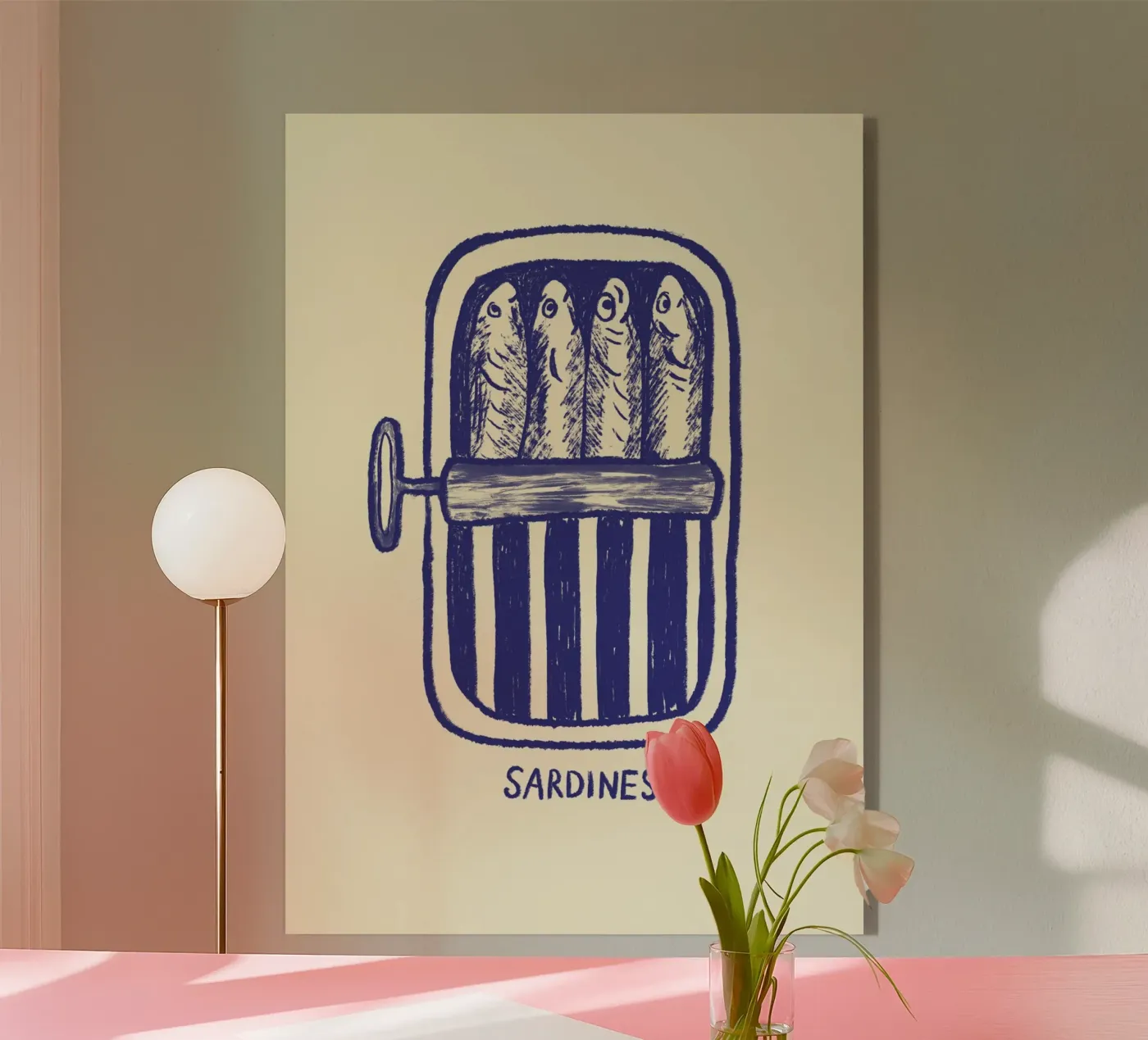 Sardines Acryl-Glas von Studio Dolci