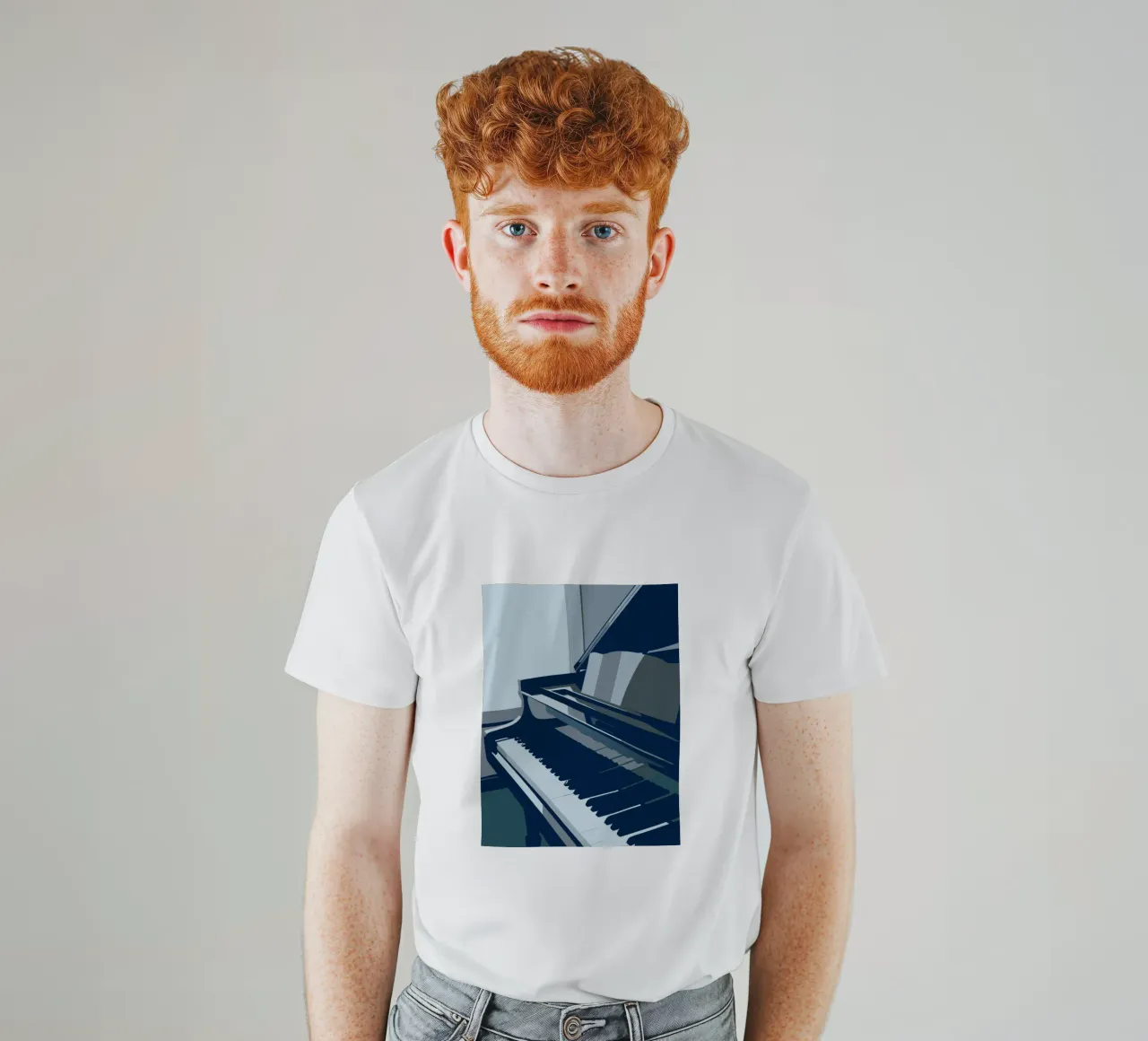 Piano t-shirt da MUSIC EDITION