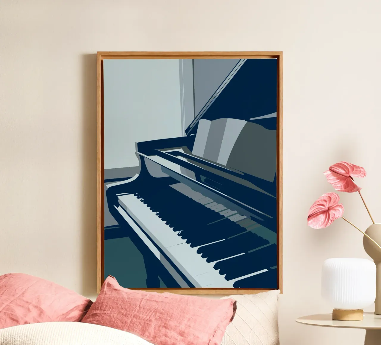 Piano tela con Cornice a cassetta da MUSIC EDITION
