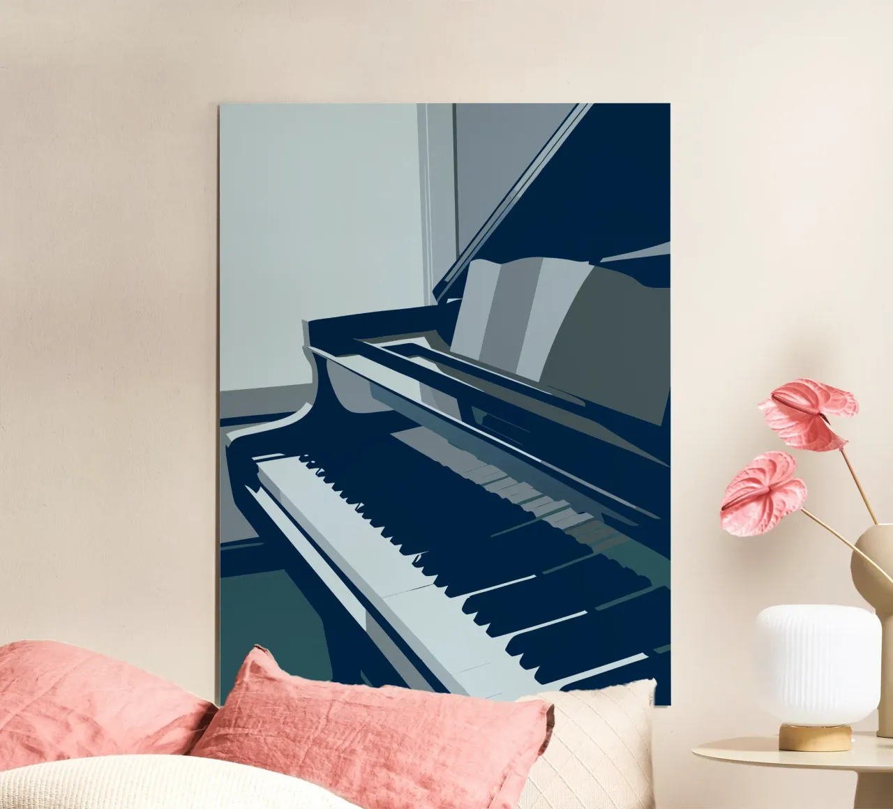 Piano poster con telaio in legno da MUSIC EDITION