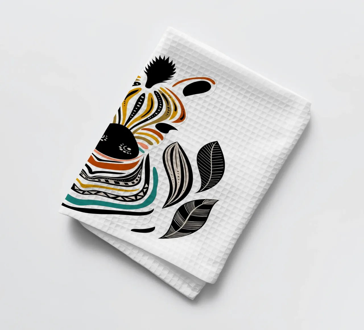 Bohemian Zebra Art Print Tribal Animal Decor tea towel by Dream Print Designs