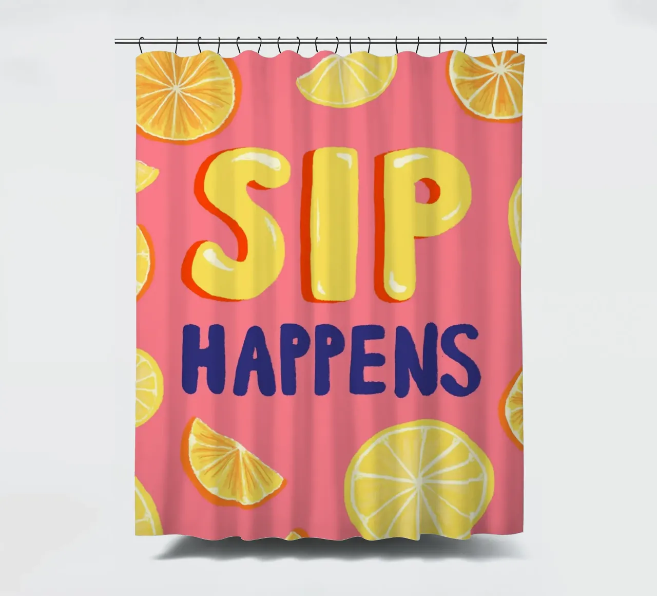 Sip Happens tenda da doccia da Studio Dolci