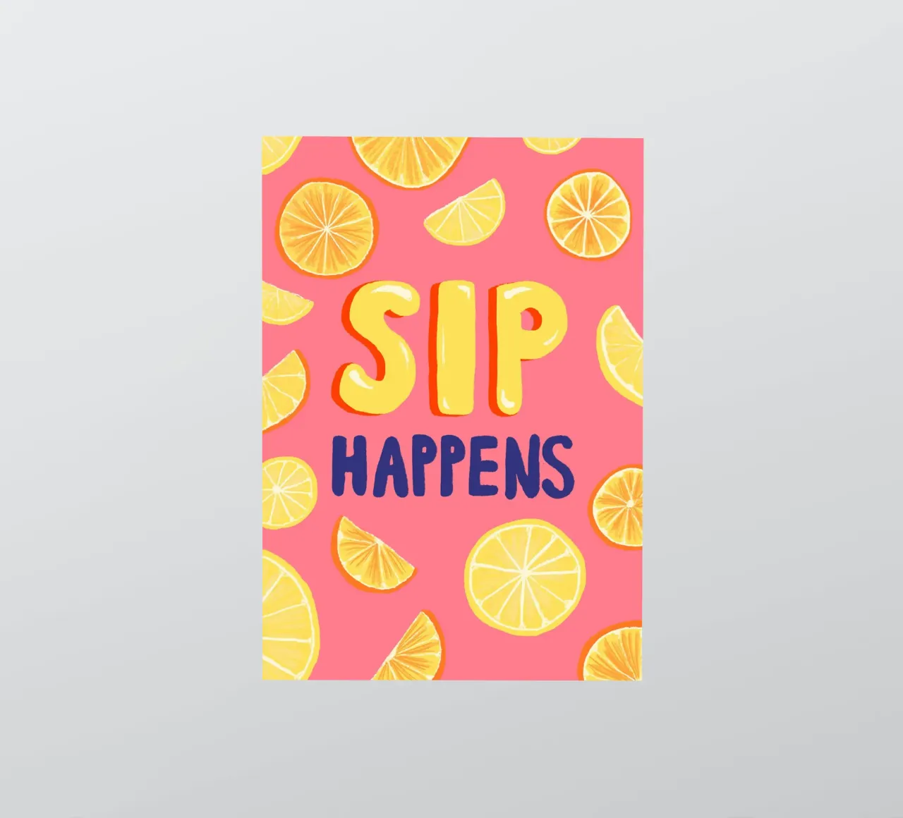 Sip Happens adesivo da Studio Dolci