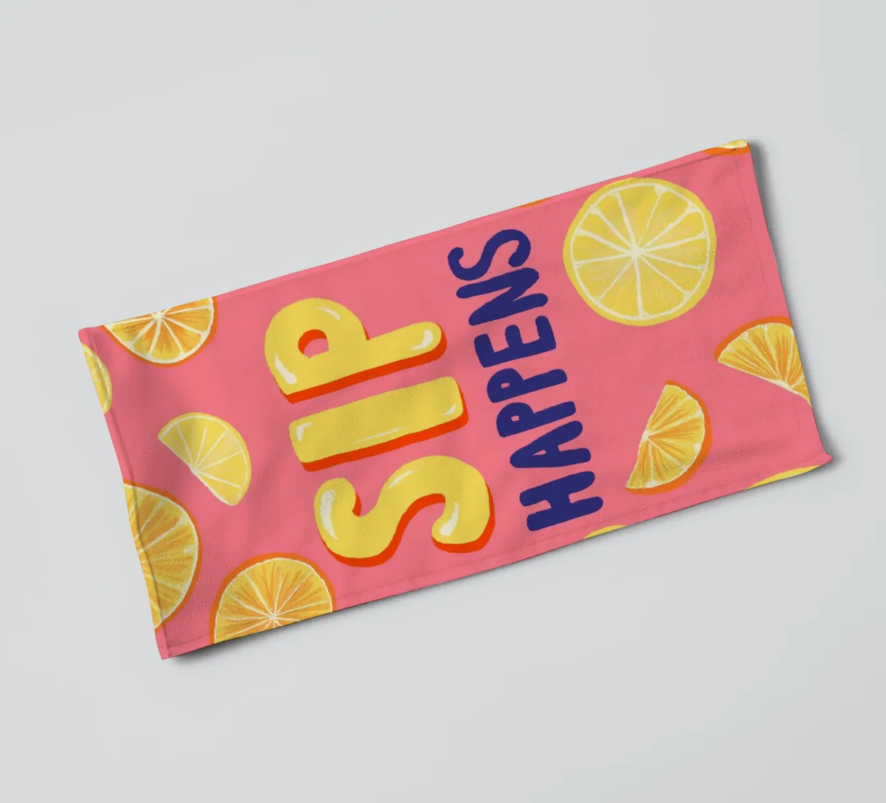 Sip Happens asciugamano da bagno da Studio Dolci