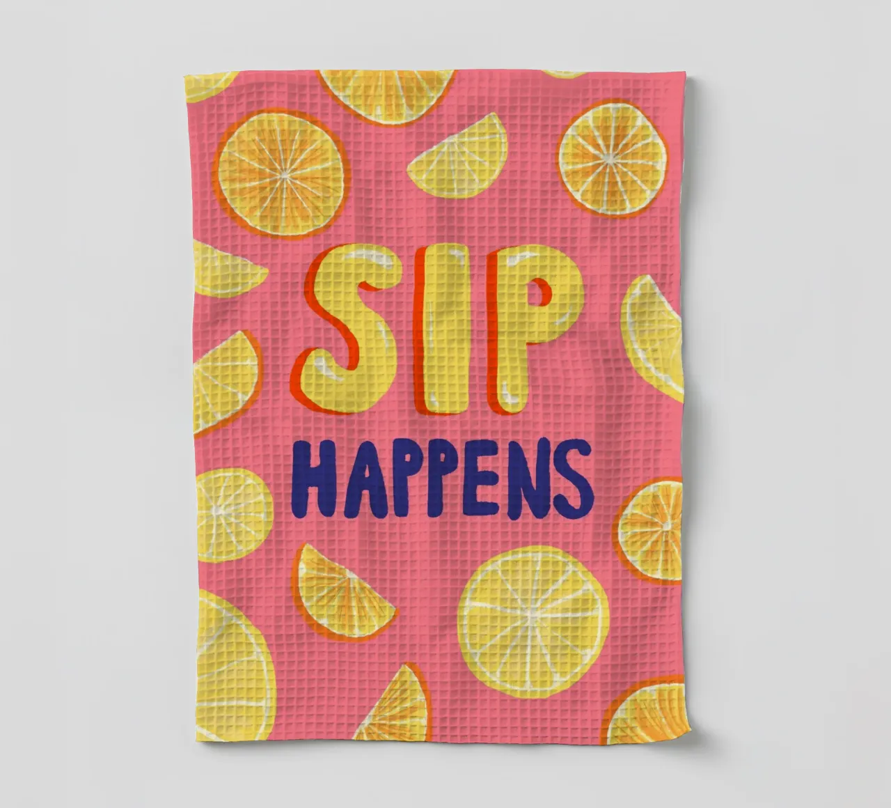 Sip Happens canovaccio da cucina da Studio Dolci