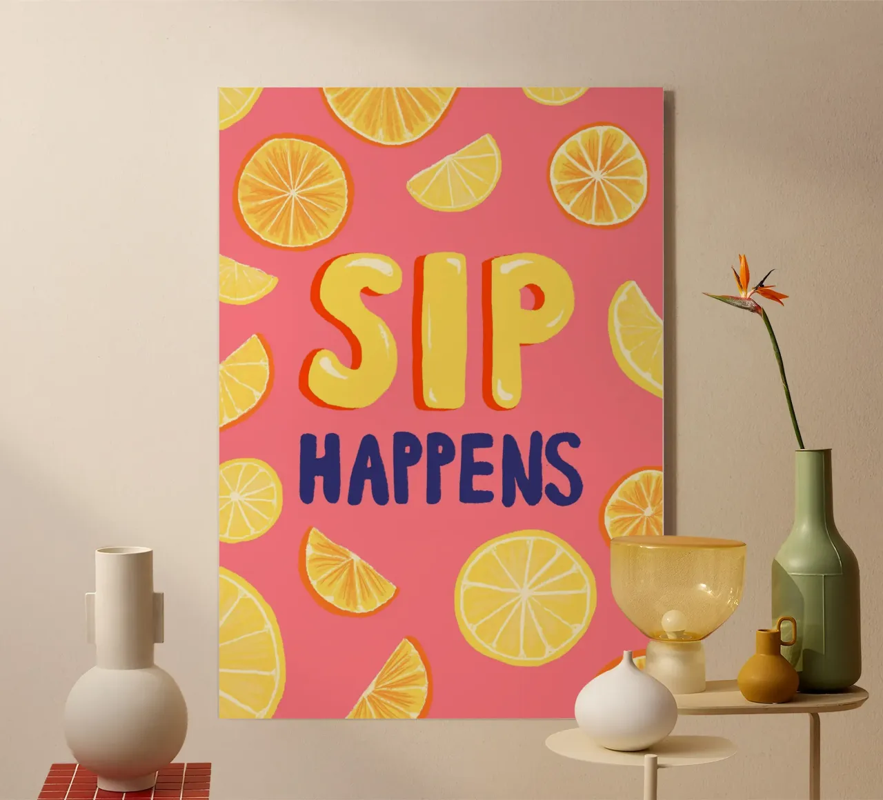 Sip Happens plexiglass da Studio Dolci