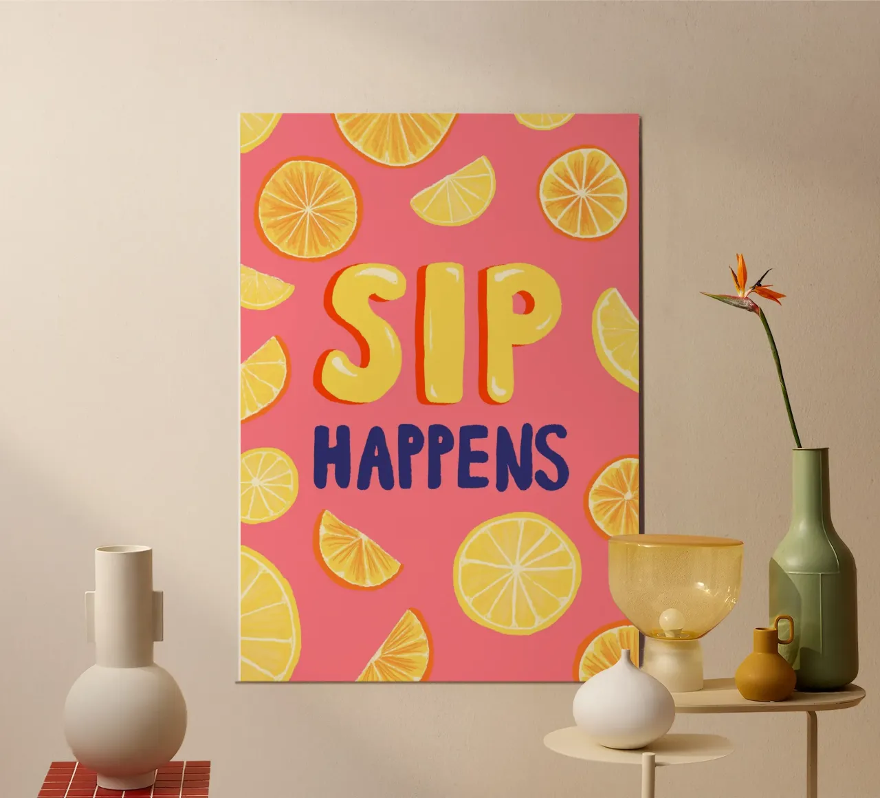 Sip Happens pannello forex da Studio Dolci