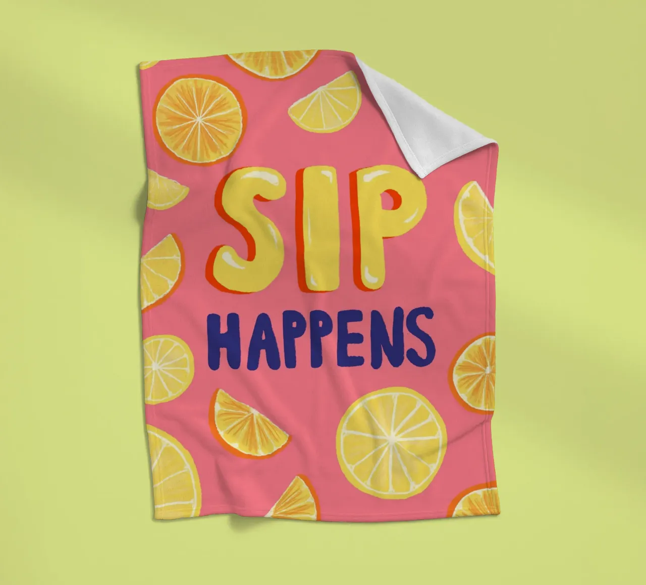 Sip Happens coperta in pile da Studio Dolci