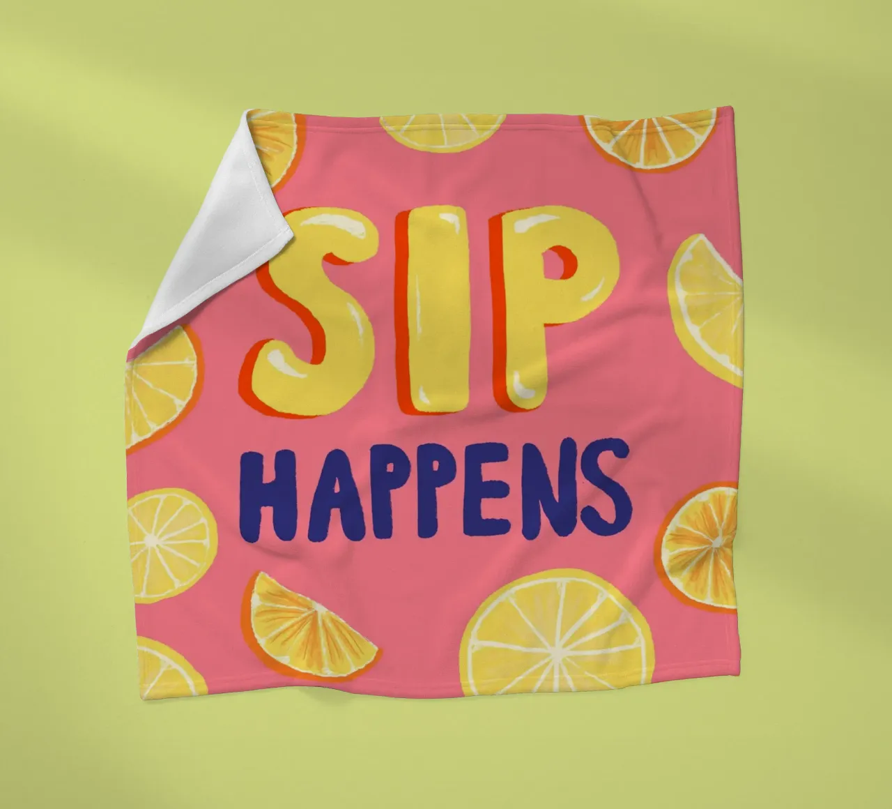 Sip Happens coperta in pile da Studio Dolci