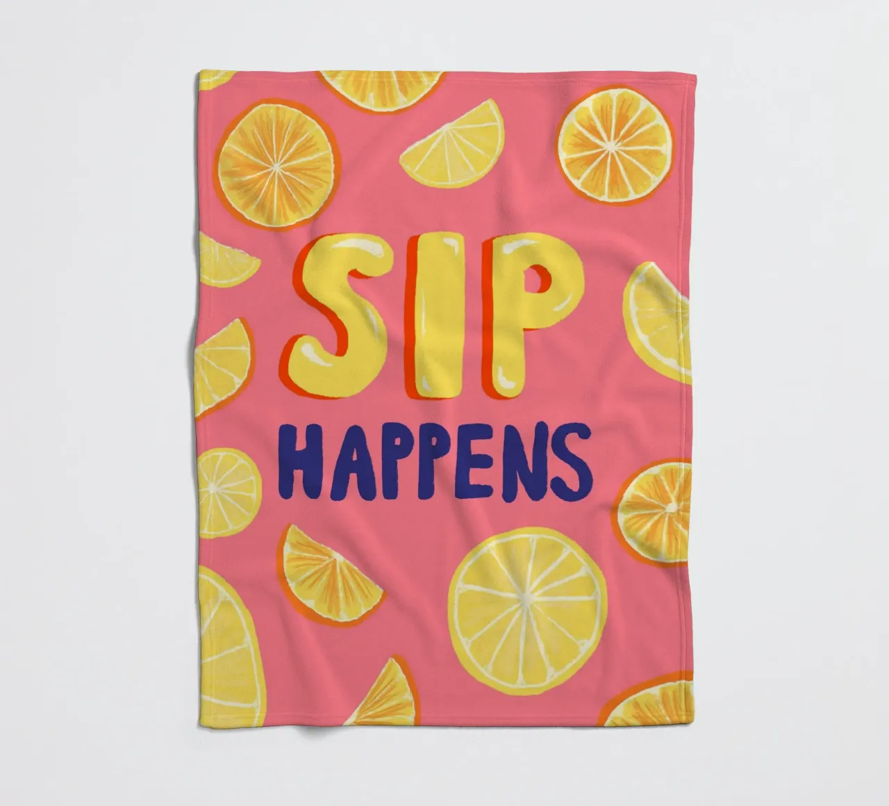 Sip Happens coperta in pile da Studio Dolci