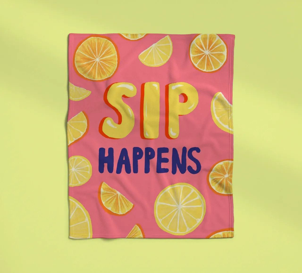 Sip Happens coperta in pile da Studio Dolci