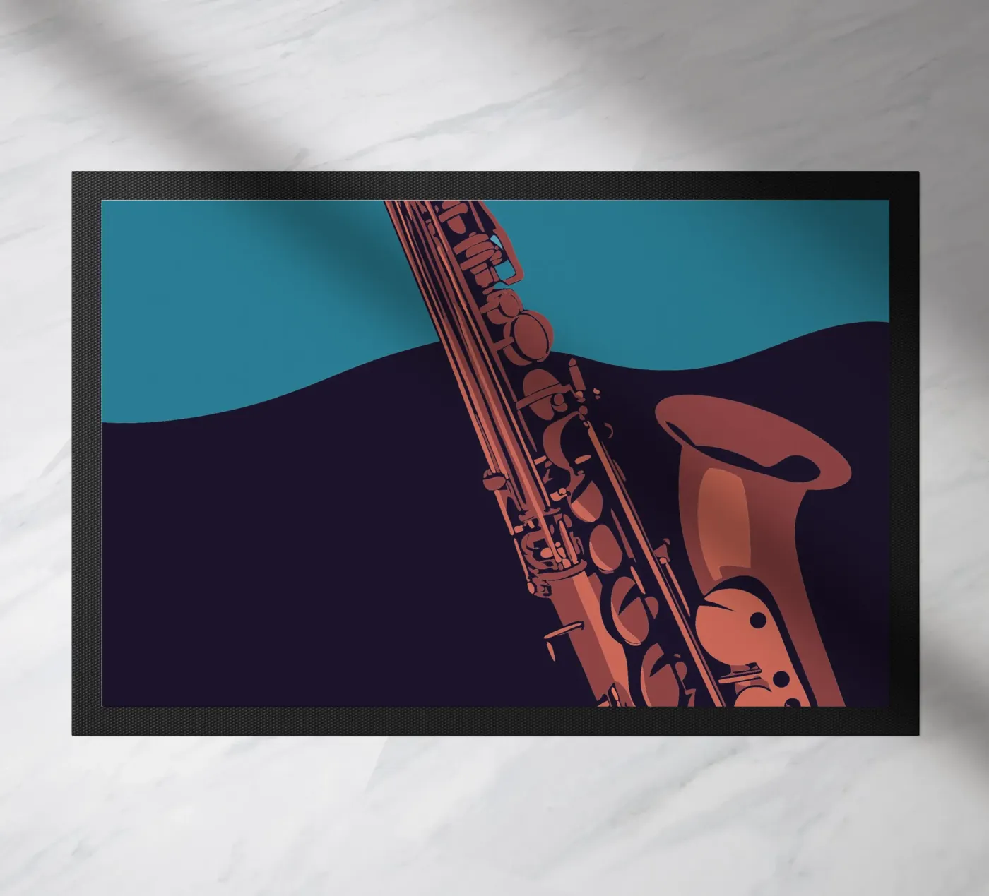 Saxophone doormat by MUSIC EDITION