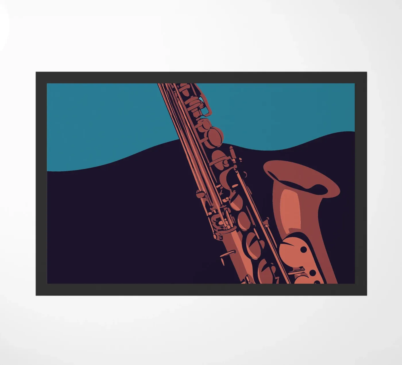 Saxophone doormat by MUSIC EDITION