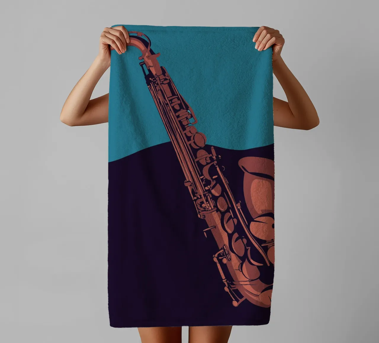 Saxofono asciugamano da bagno da MUSIC EDITION
