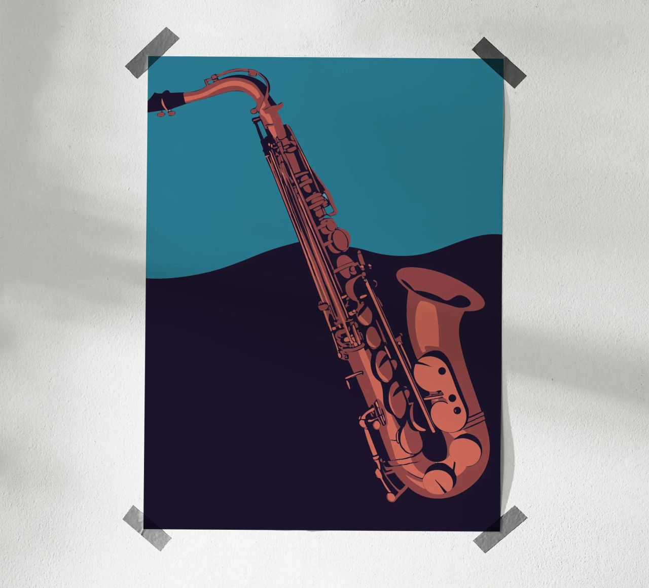 Saxophon Poster von MUSIC EDITION