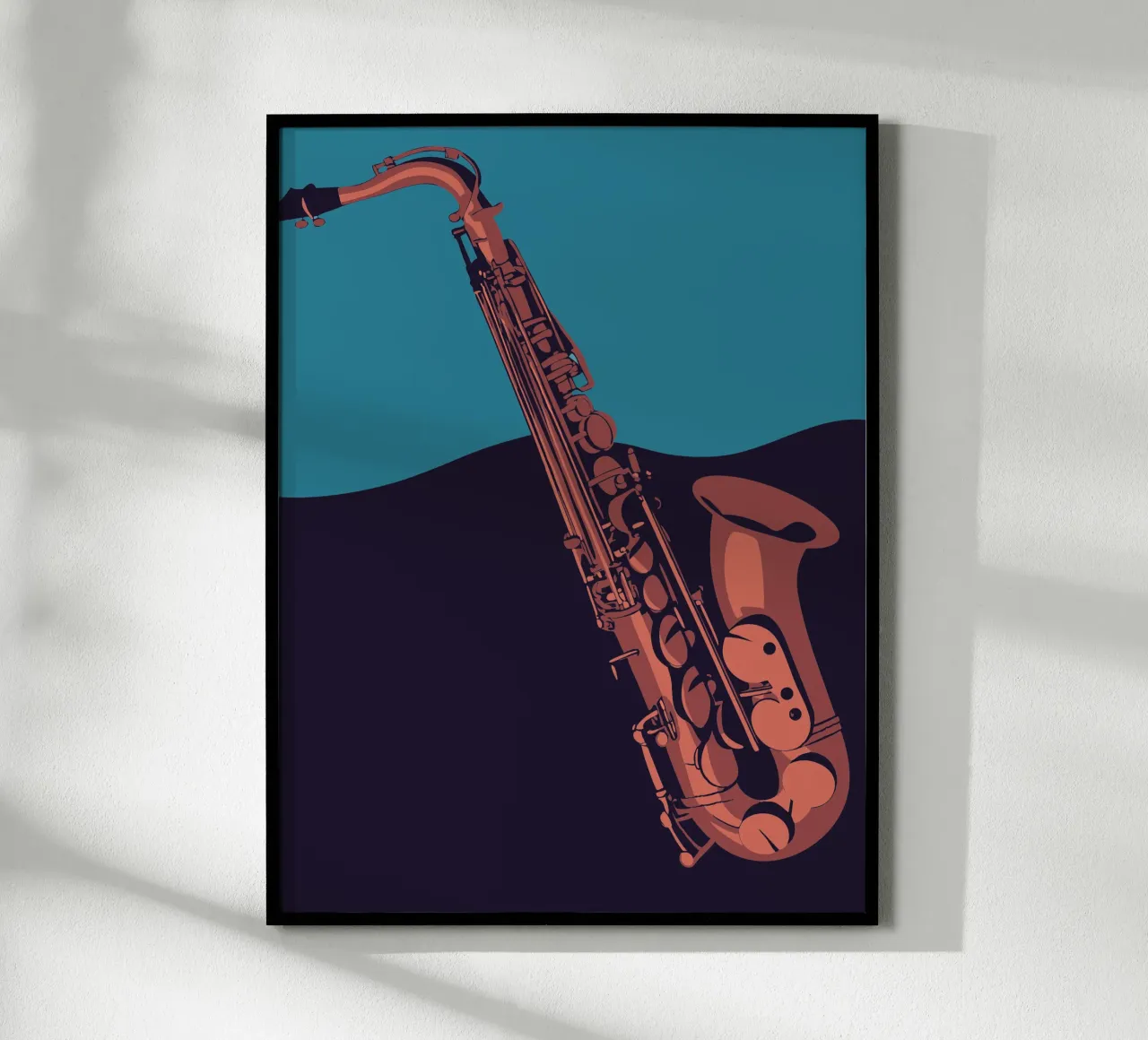 Saxofono poster con telaio in plastica da MUSIC EDITION