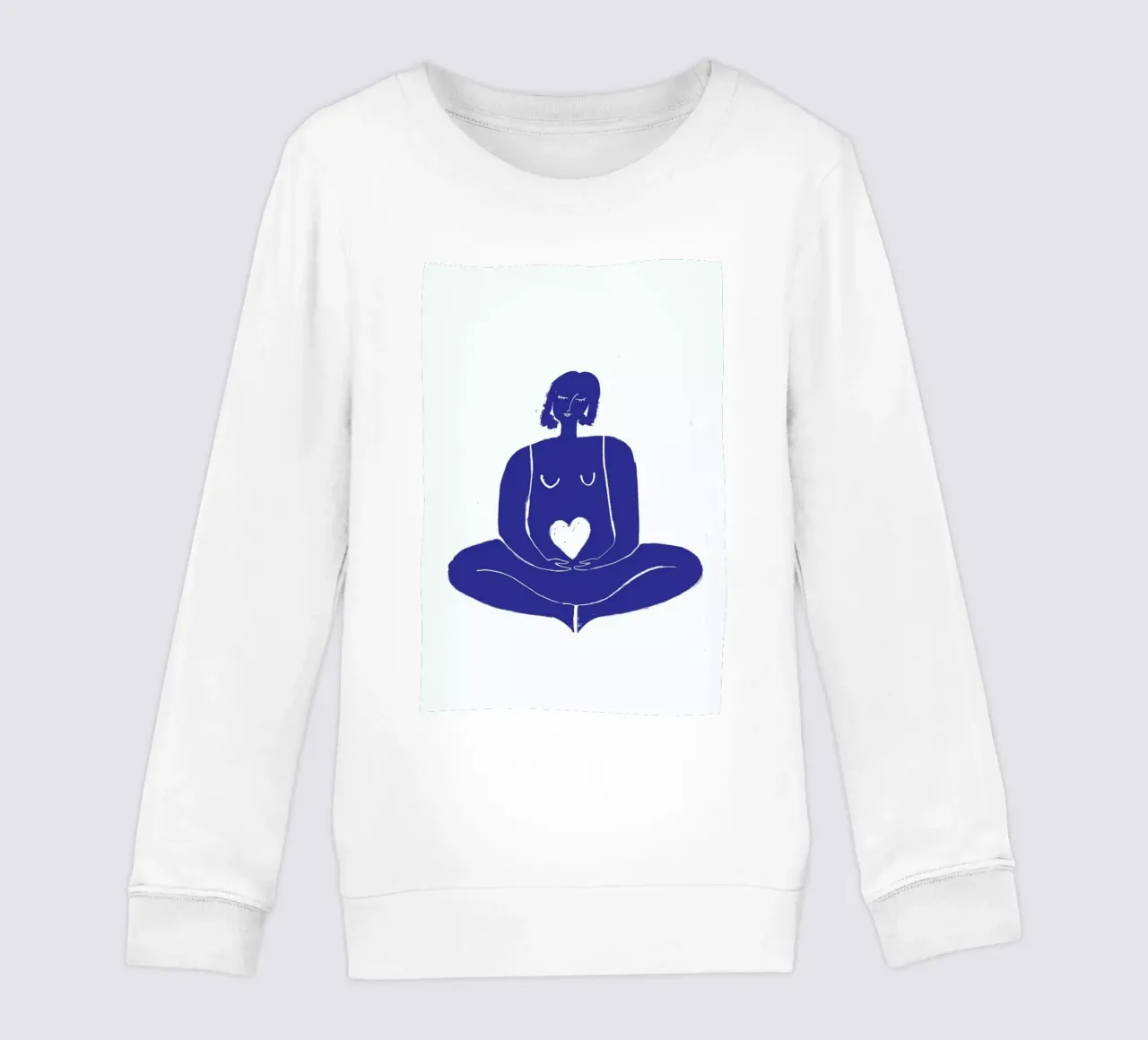 Pose of Peace Blue felpa bambino da Graphite