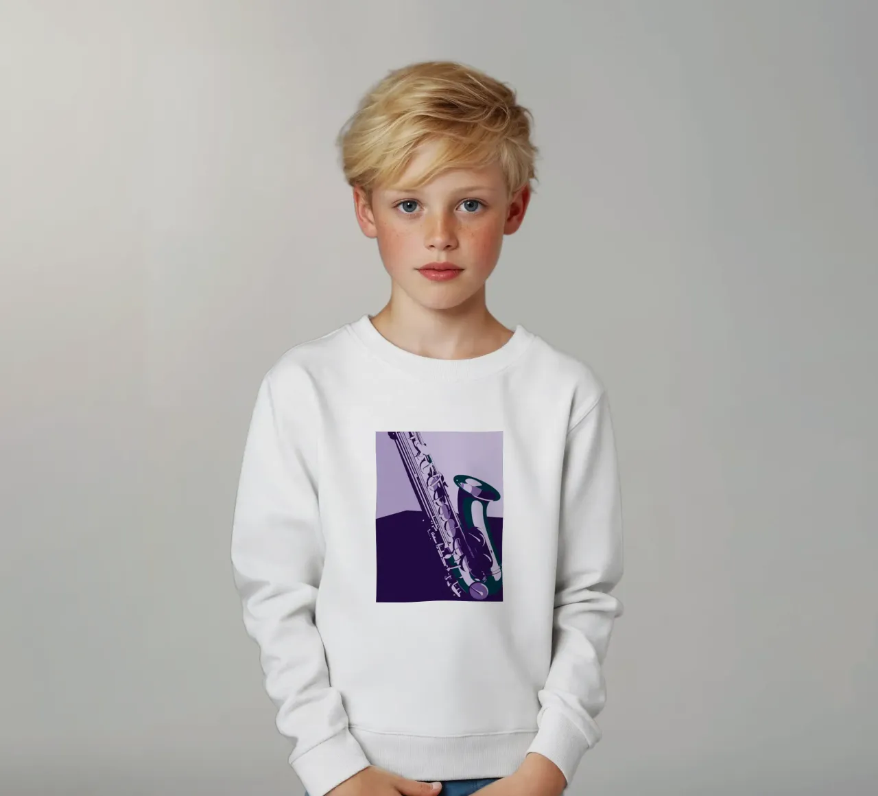 Saxofono felpa bambino da MUSIC EDITION