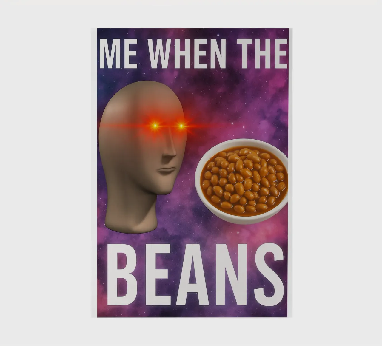 Meme Man Surreal Beans notebook by the gondils