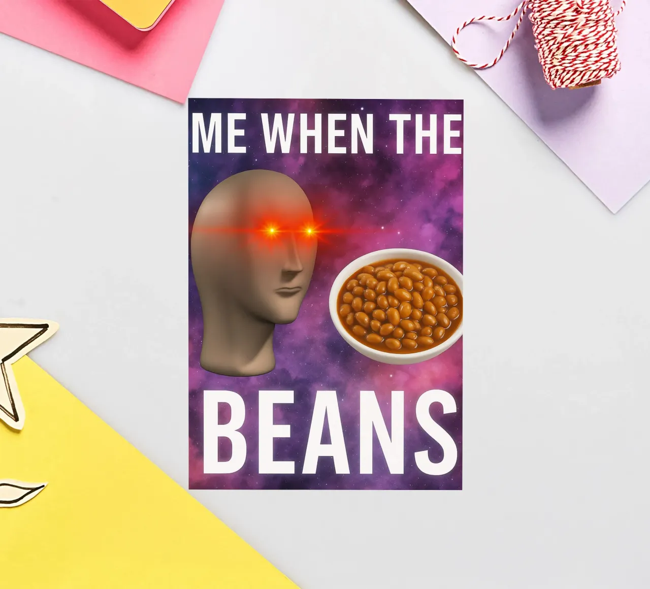 Meme Man Surreal Beans sticker by the gondils
