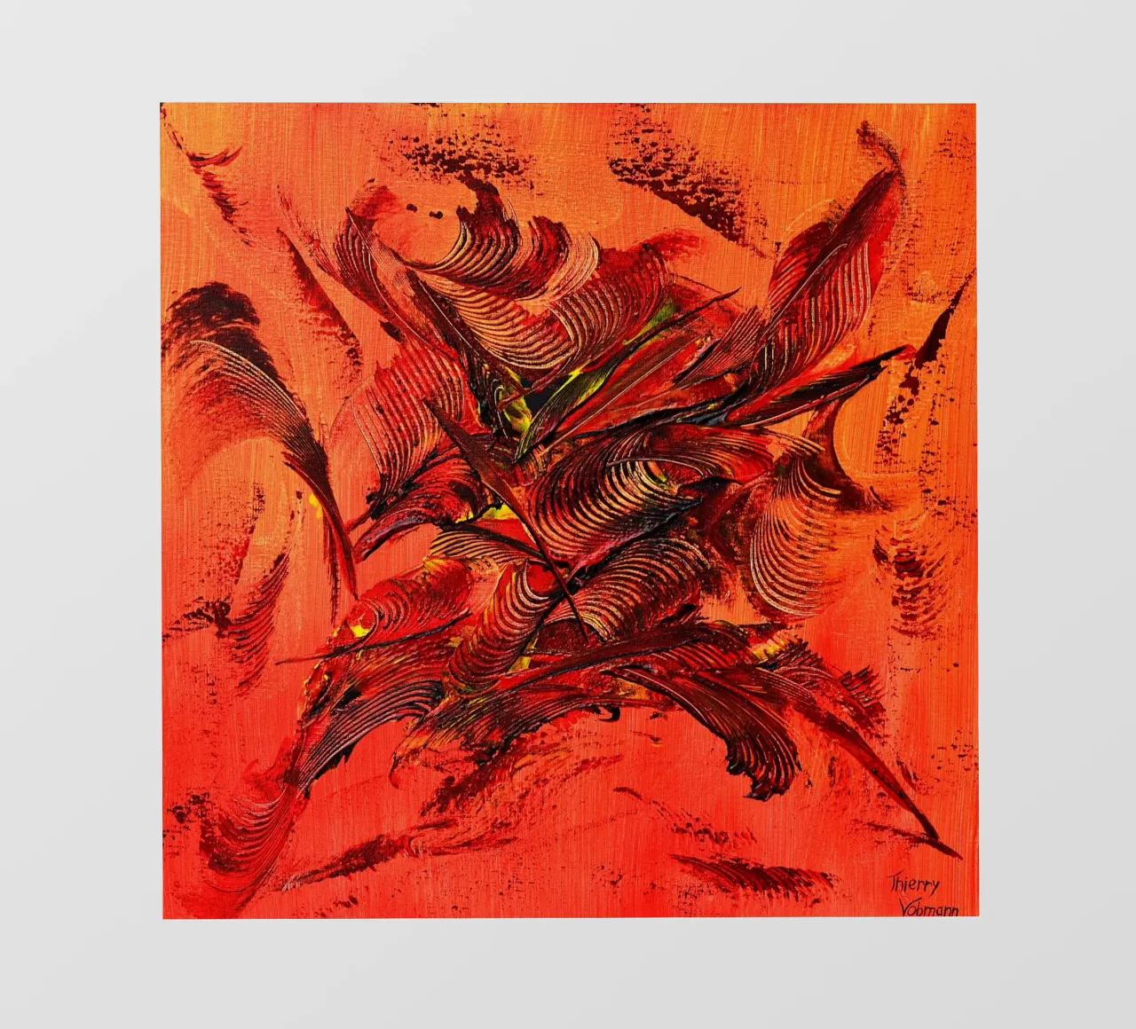 FUOCO ALL'INTERNO. pellicola backlit da Thierry Vobmann Abstract painting